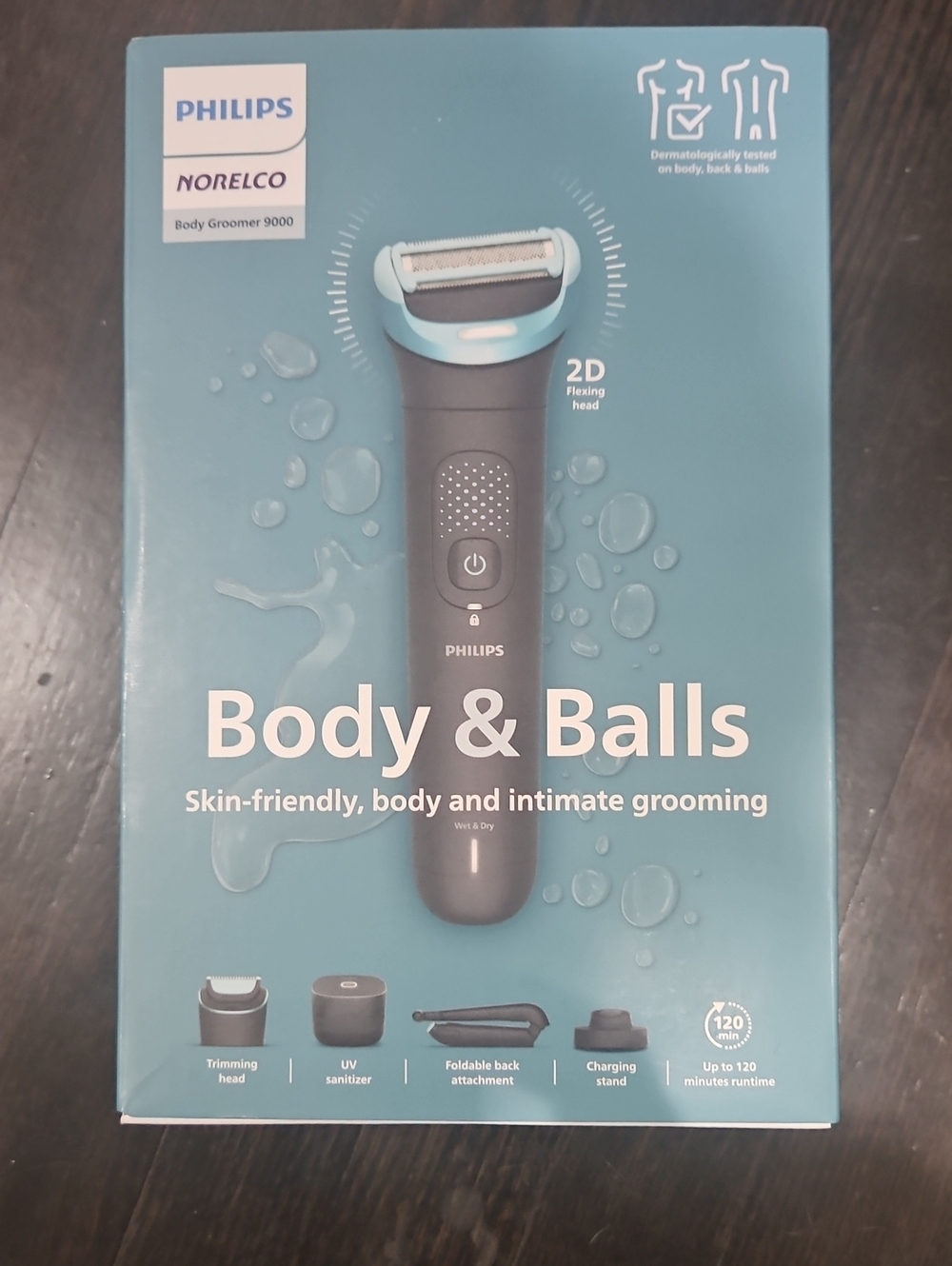 Philips Norelco Body & Balls Groomer — Gray and Teal